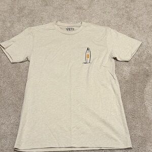 YETI Light Beige Short Sleeve Tee